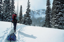Photo of snowshoer
