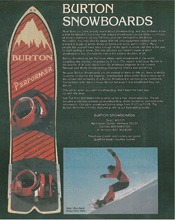 Burton Snowboards ad