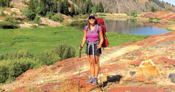 Editor Jenny Willden Backpacking at Lake Blanche