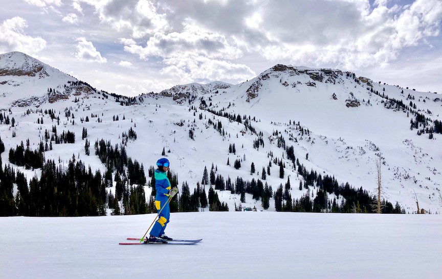 Jenny skiing Alta Ski Area