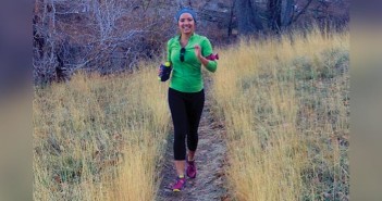 Editor Jenny Willden on a running trail