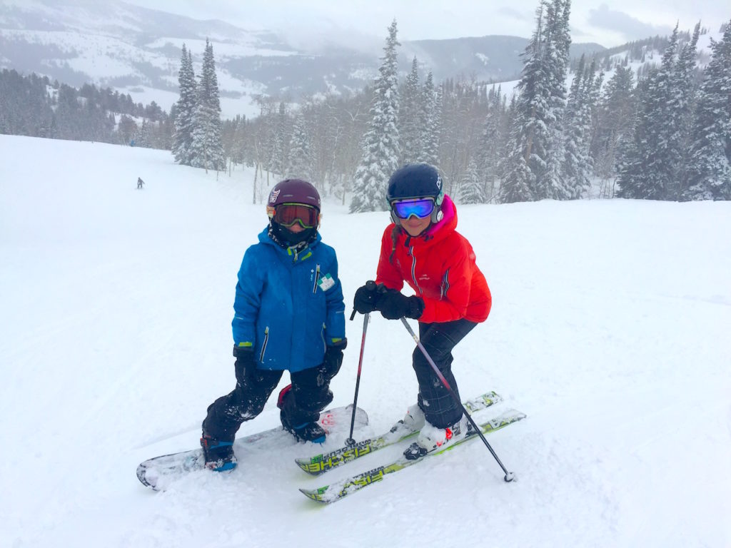 kids learn to ski at learn to ski and snowboard month