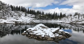 Utah Winter hikes lake mary