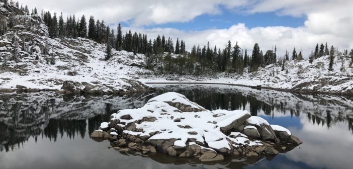 Utah Winter hikes lake mary