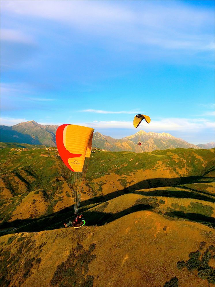 Paragliding in Big Cottonwood Canyon