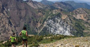 Two mountain runners at snowbird