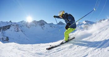 Photo of a skier