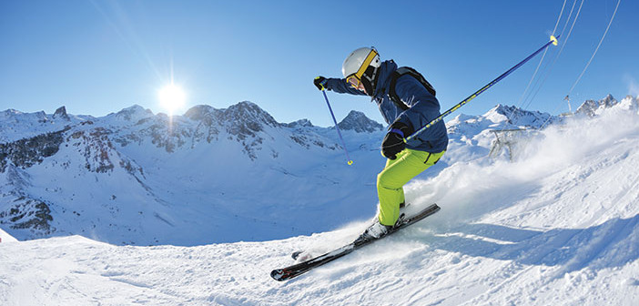 Photo of a skier