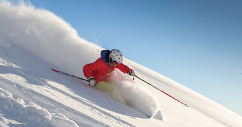 Photo of a skier at Snowbird resort