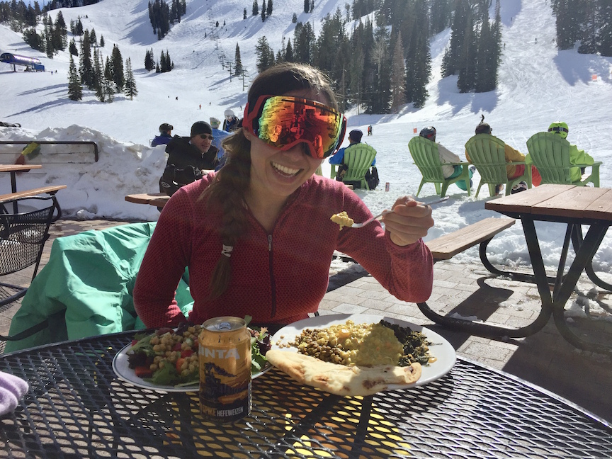 Roundhouse lunch at Solitude. Dining at Utah Ski resorts